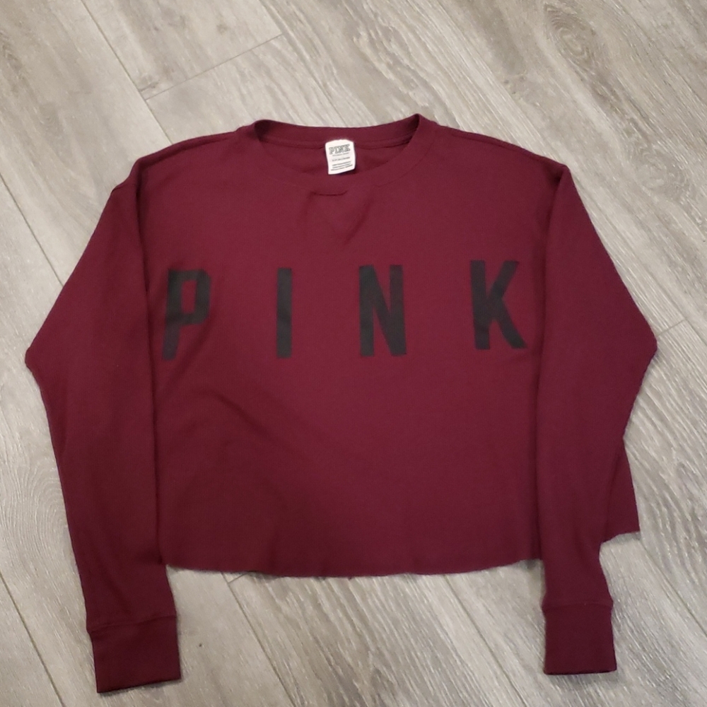 PINK Burgundy Sweater